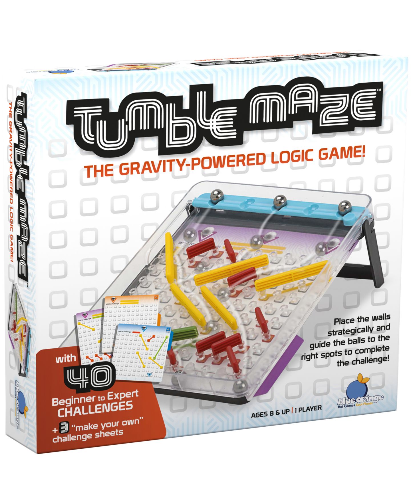 Настольная игра Blue Orange Games Gravity-Powered Tumble Maze для одного игрока, от 8 лет — фото 1