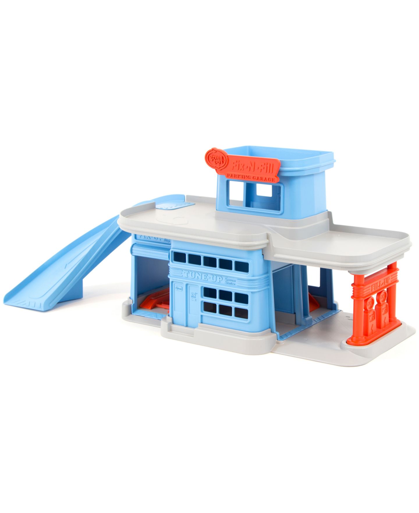 Детские куклы Green Toys Parking Garage With 3 Vehicles — фото 6