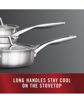 Calphalon Select Stainless Steel 3.5 QT Saucepan - Shop Stock Pots & Sauce  Pans at H-E-B