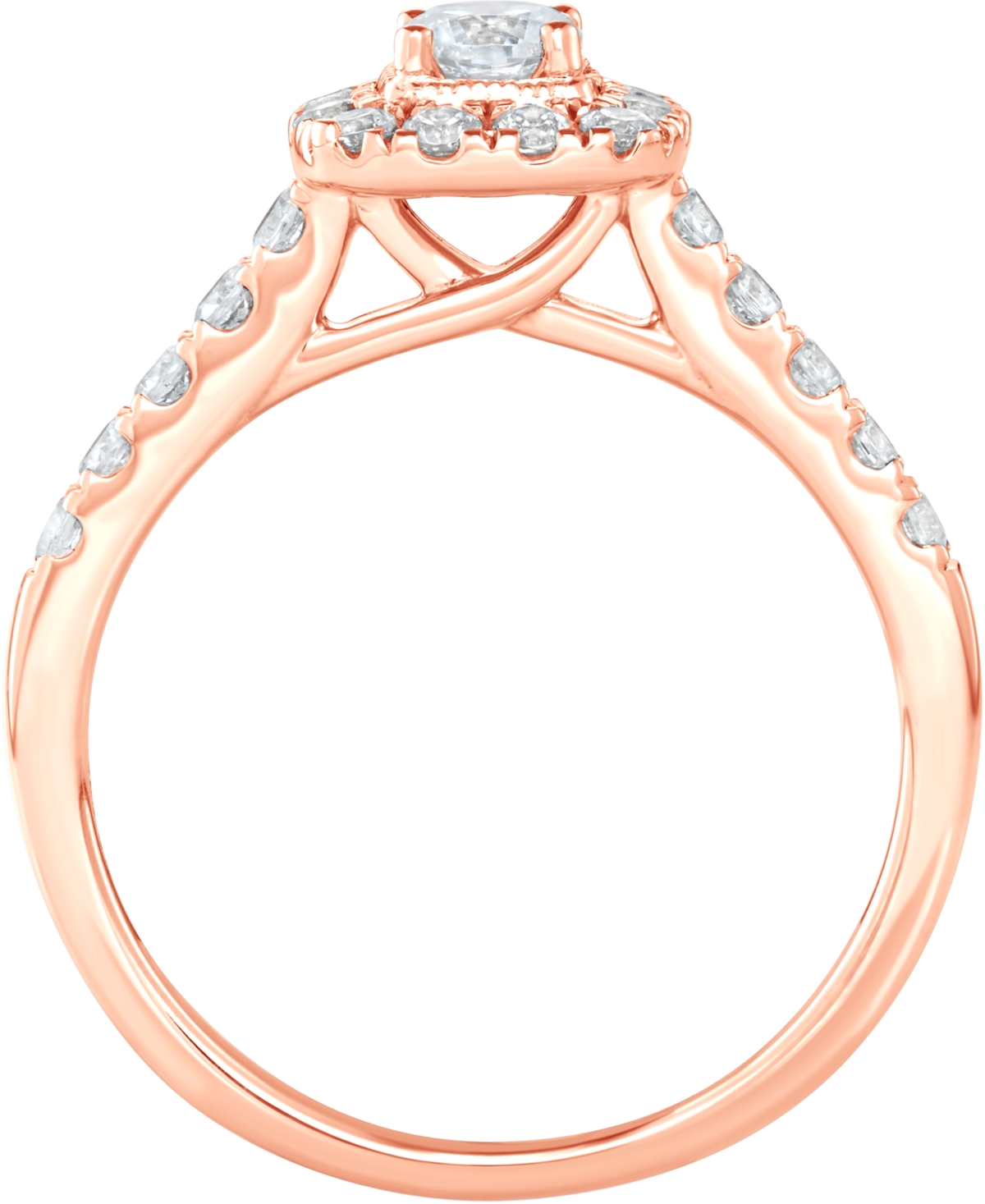 Diamond Halo Bridal Set (1 ct. t.w.) 14k White