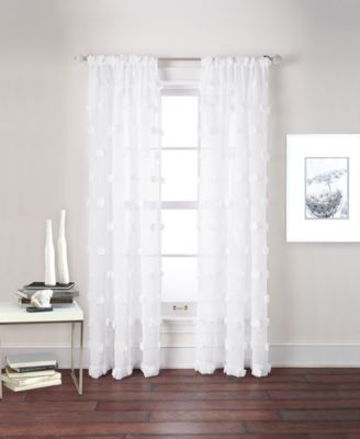 Snowball 50" x 96" Poletop Curtain Panel Set