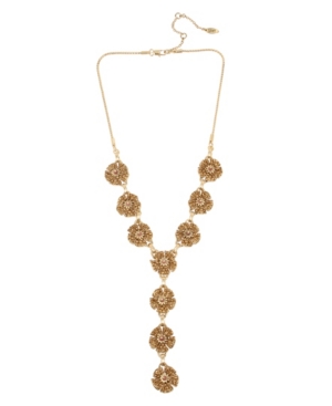 image of Miriam Haskell New York Flower Y- Necklace