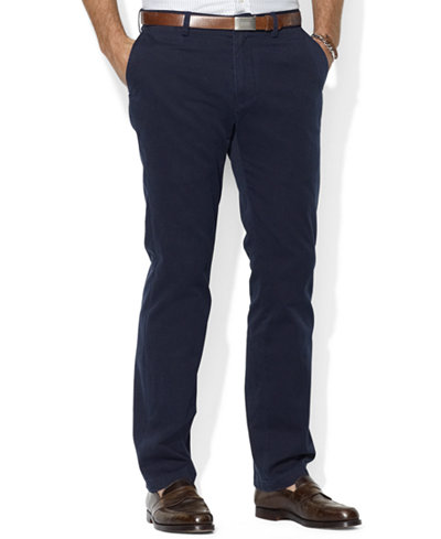 Polo Ralph Lauren Men's Core Pants, Classic-Fit Flat Front Chino ...