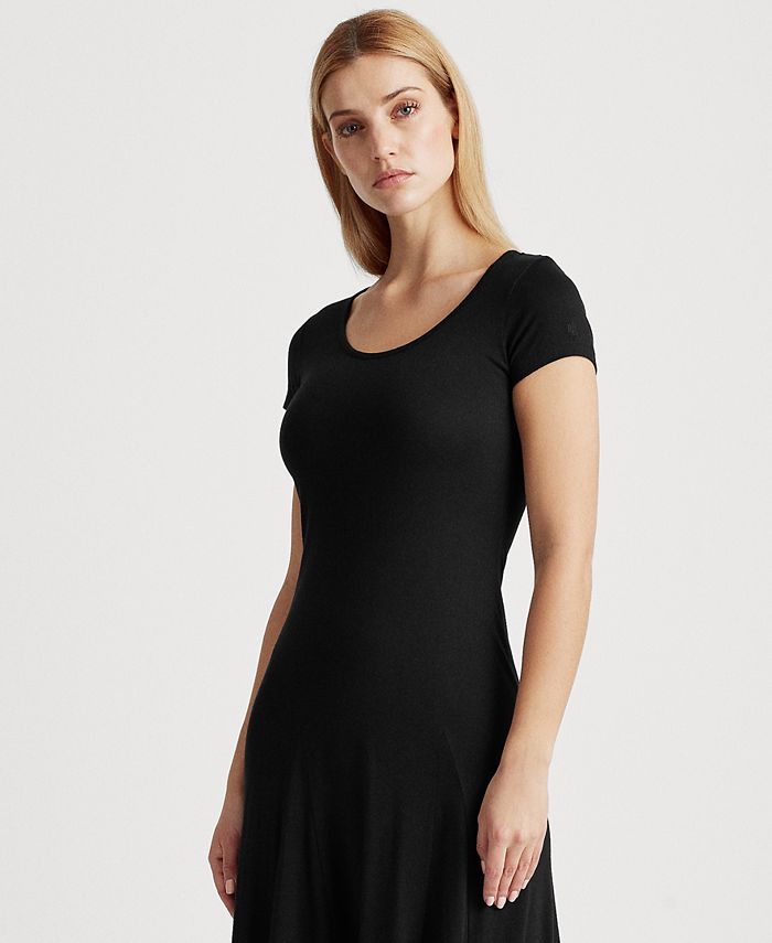 Lauren ralph lauren scoop neck jersey dress clearance