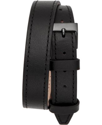 22. Rebecca Minkoff Woman’s black wrap leather strap watch Rebecca Minkoff Women main image 2