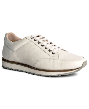 Shop Anthony Veer Men's Barack Leather Casual Fashion Sneaker In White