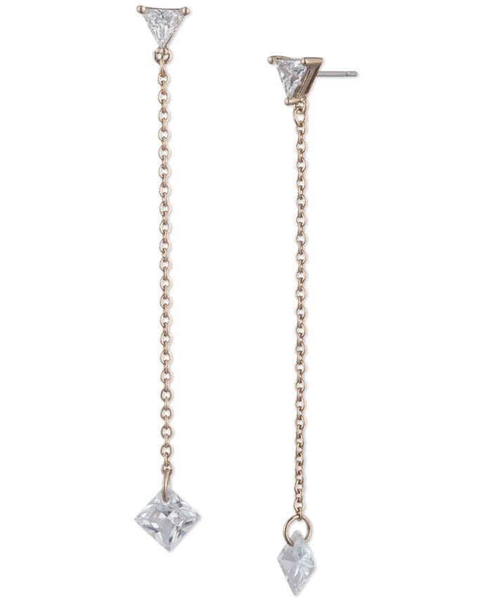 Givenchy Crystal & Chain Linear Drop Earrings Macy's