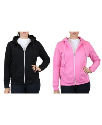 Women's Fleece Lined Zip Hoodie, Pack of 2