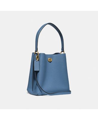 coach blue tote bag