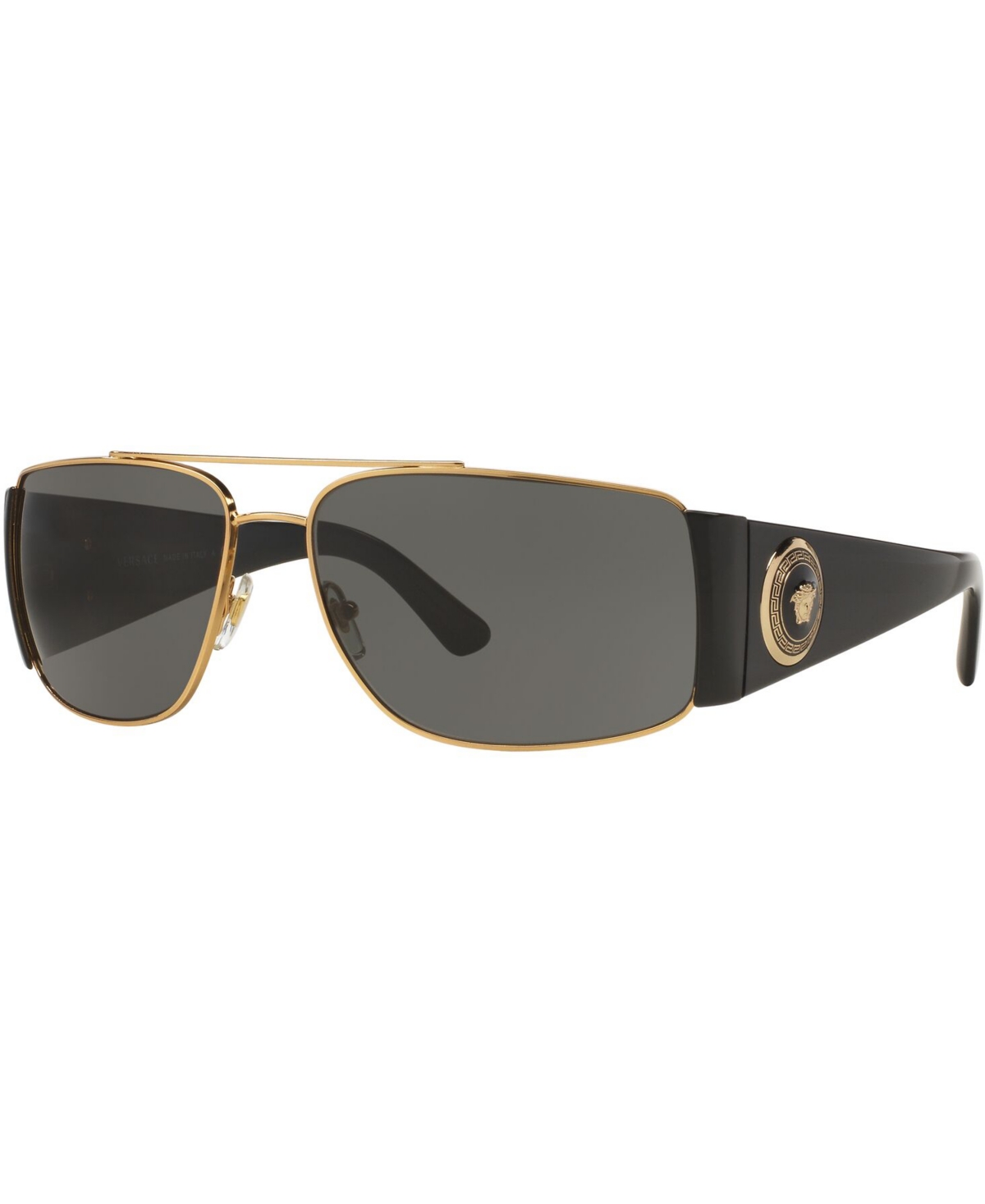 Versace Sunglasses, Ve2163 63 In Gold,gray