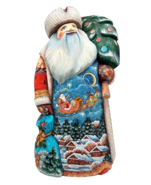 G.debrekht Woodcarved Hand Painted Up And Away Figurine In Multi