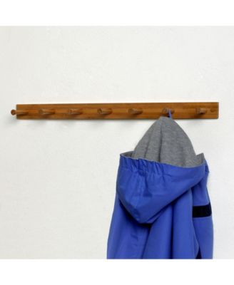 Diversified Wall-Mounted 7 Peg Wood Hook Rack