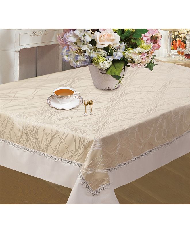 Violet Table Linens Riviera Embroidered Tablecloths & Reviews Table