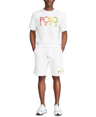 fleece polo shorts