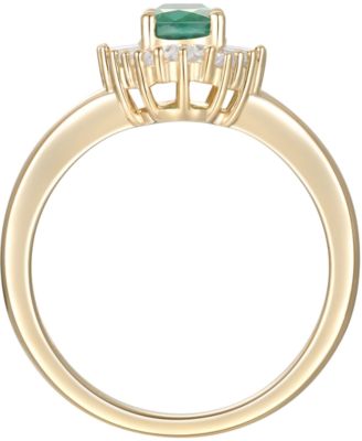 Sapphire (1 ct. t.w.) & Diamond (1/4 ct. t.w.) Ring in 14k White Gold (Also Available in Emerald, Tanzanite & Ruby)