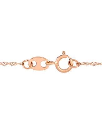 Morganite (3/5 ct. t.w.) & Diamond (1/10 ct. t.w.) Halo 17" Necklace in 14k Rose Gold