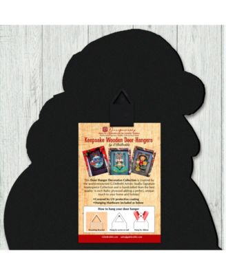 Northern Light Santa Christmas Door Hanger