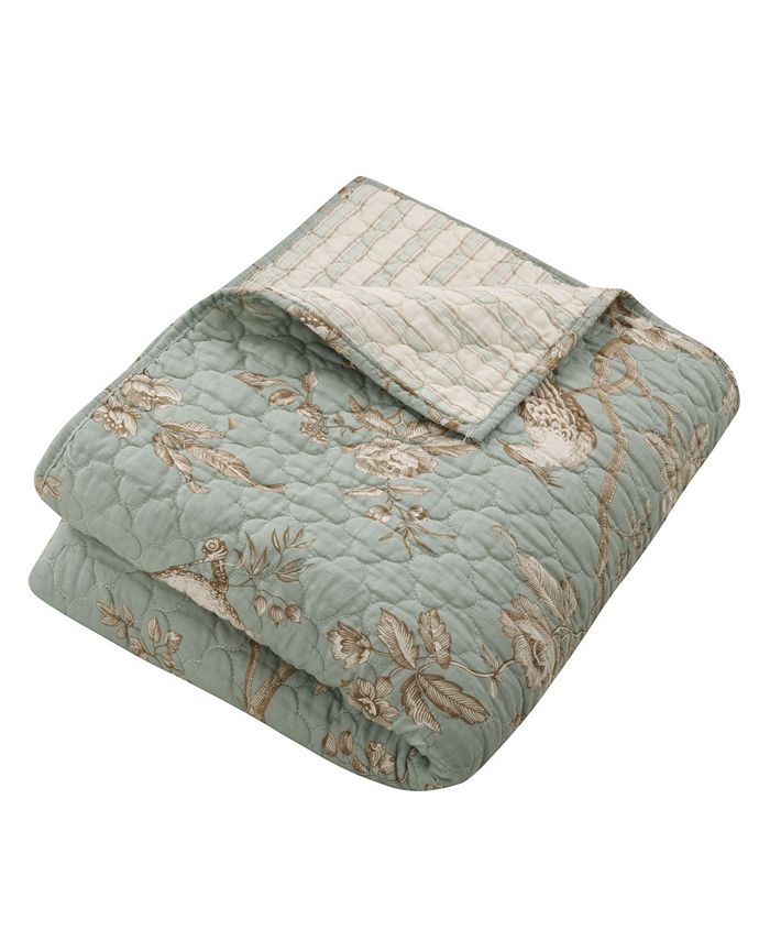 Levtex Lyon Toile Reversible Quilted Throw, 50" x 60" Macy's