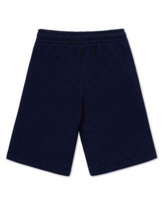 lacoste fleece shorts blue