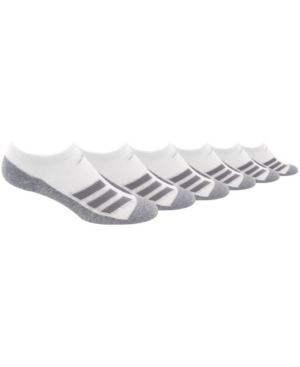 adidas Big Boys Cushioned Angle Stripe No Show Sock Pack of 6