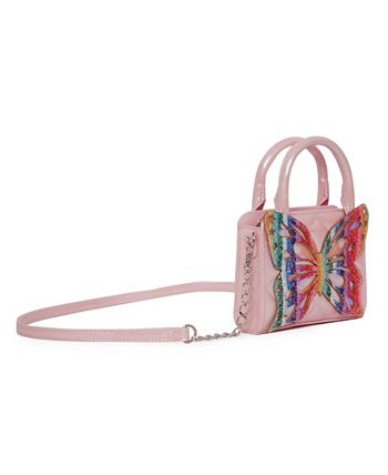 OMG Accessories - Metallic Striped Butterfly Carry-On Luggage main image 1