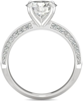 Moissanite Knife-Edge Engagement Ring (2-1/4 ct. t.w. DEW) in 14k White Gold