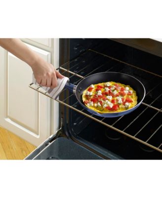 T-Fal Initiatives Ceramic 14-Pc. Cookware Set, Blue