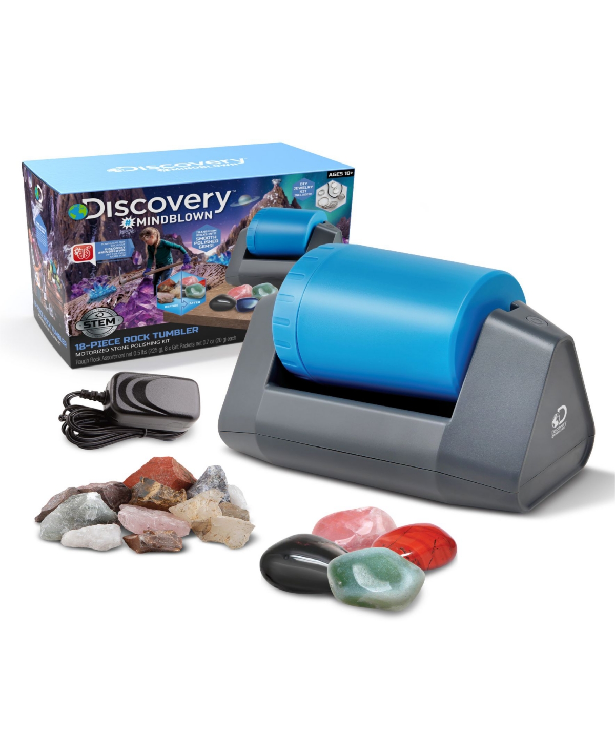Discovery Mindblown 18pc Rock Tumbler Motorized Stone Polishing Kit