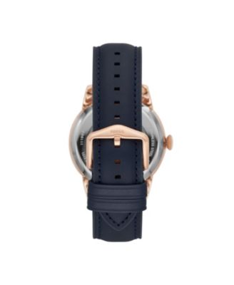 Townsman Automatic Navy Leather Watch 44mm