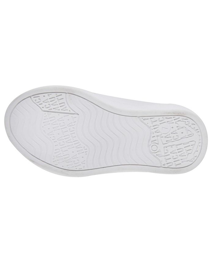 Nautica Toddler Canvas Slip-On Sneakers - Easy On, Cushioned, Casual Shoes (Tan Ivory, Size 5)