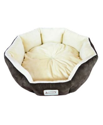Cozy Pet Bed for Cats and Extra Small Dogs, Mocha/Beige