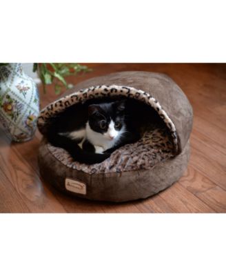 Cuddle Cave Cat Bed With Anti Slip Bottom for Cat Kitty Puppy Animals, Cat Slipper Bed C31HKF/BW