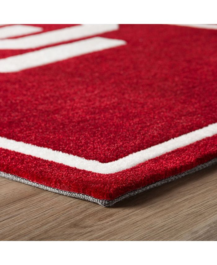 Luxury Sports Rugs Oklahoma Colok Crimson 1'8" x 2'6" Area Rug Macy's