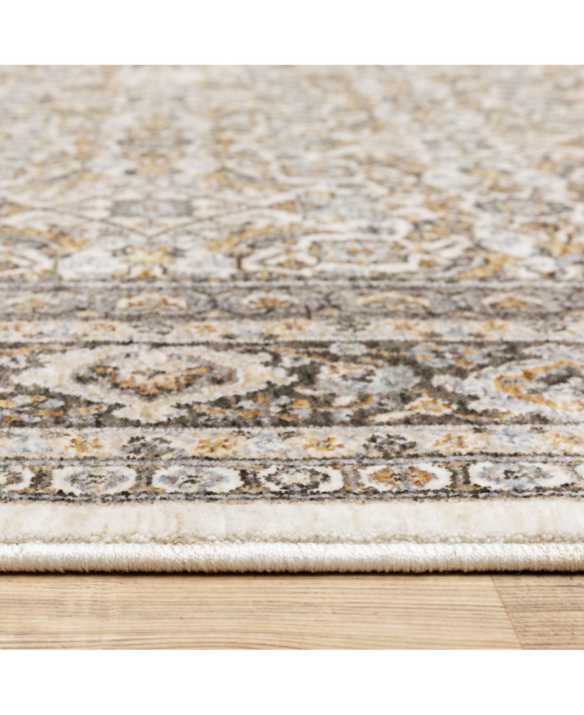 Oriental Weavers Maharaja 2061N Ivory and Gray 3'3" x 5' Area Rug