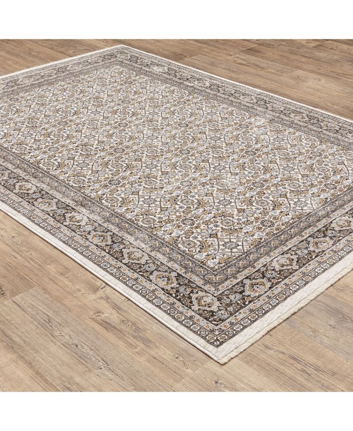JHB Design Kumar Kum07 Ivory and Gray 5'3