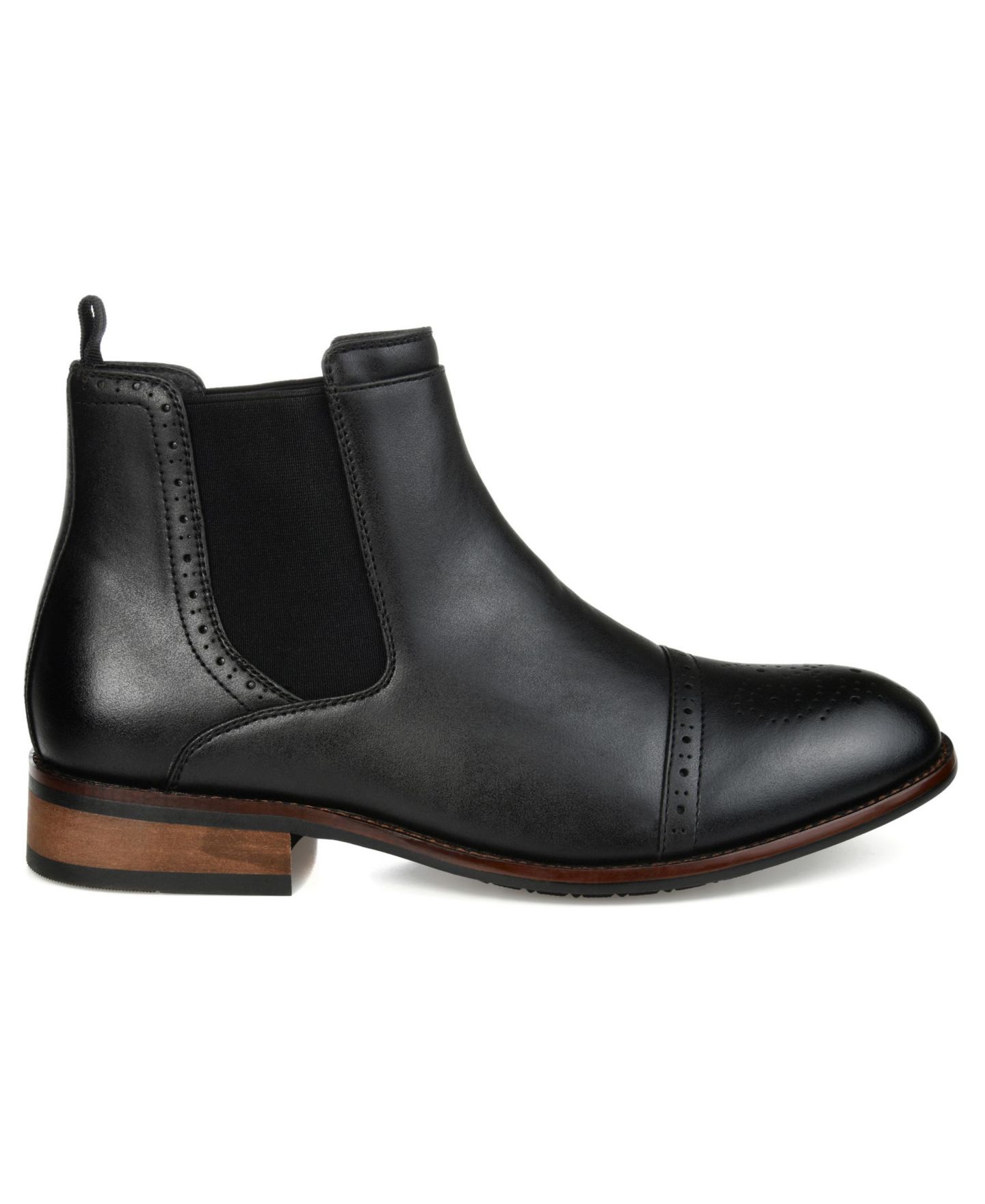 Мужские ботинки Vance Co. Garrett Cap Toe Chelsea Boot, цвет: Чёрный — фото 2