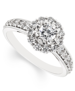 image of Diamond Halo Ring (1 ct. t.w.) in 14k White Gold