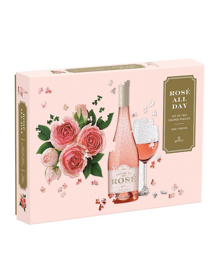 Chronicle Books Rose All Day 2 in 1 Shaped Puzzle Set Reviews Home 