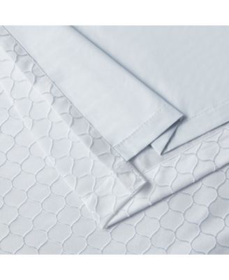 Siena Pattern 100% Complete Blackout Thermal Insulated Double Layer Window Curtain Grommet Panels - Energy Savings & Soundproof, Set of 2