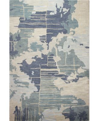 Bb Rugs Closeout  Downtown Tud 03 Blue Rug