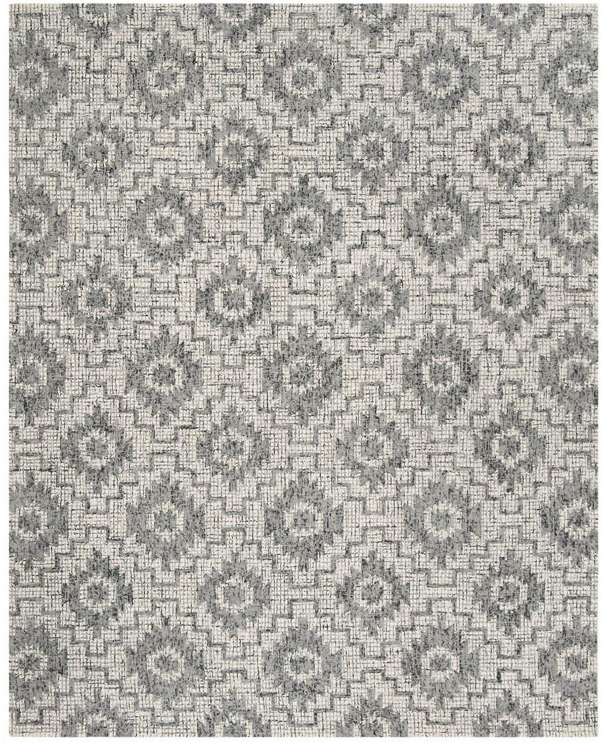 SAFAVIEH ABSTRACT 202 IVORY AND ONYX 8' X 10' AREA RUG