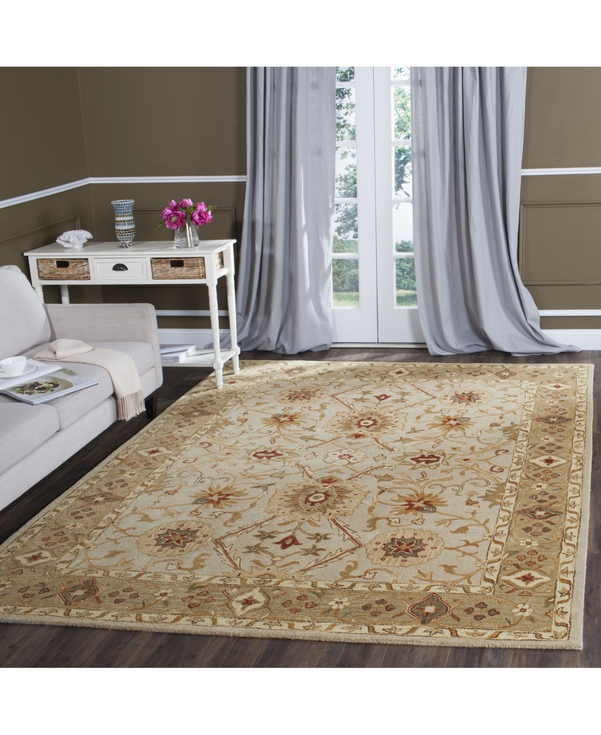 Safavieh Antiquity At816and Beige Area Rug - Gray