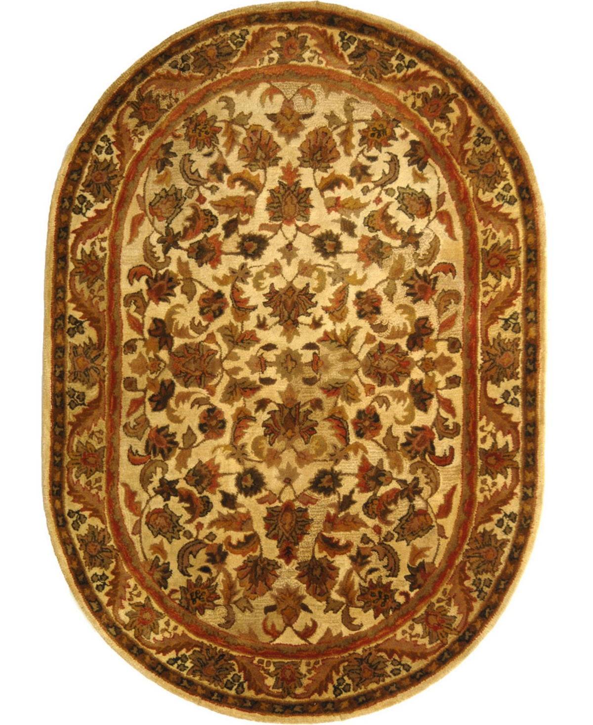 Safavieh Antiquity At52 Gold 7'6in x 9'6in Oval Area Rug - Gold