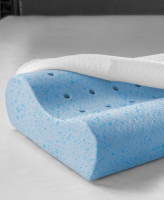 SensorPEDIC Temperature Regulating Coolest Comfort Memory Foam Pillow, Contour