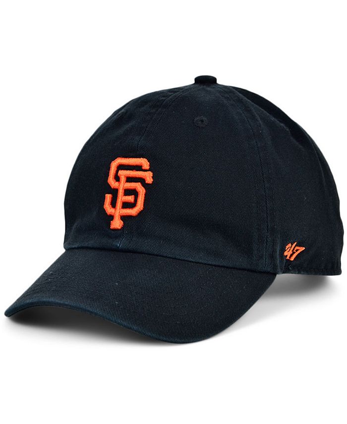 Youth San Francisco Giants '47 Black Team Logo Clean Up Adjustable Hat