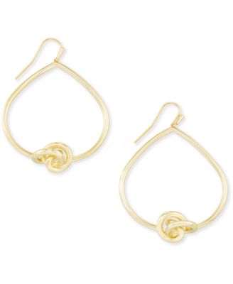 kendra scott gold knot earrings