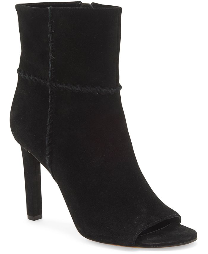 Vince camuto black open toe booties top