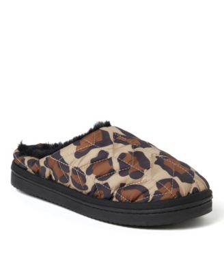 dearfoam leopard print slippers
