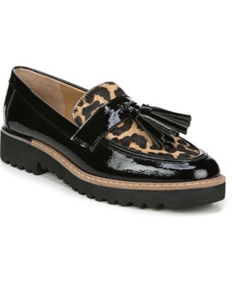 franco sarto animal print loafers