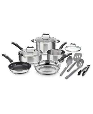 Cuisinart - Stainless Steel 12-Pc. Cookware Set